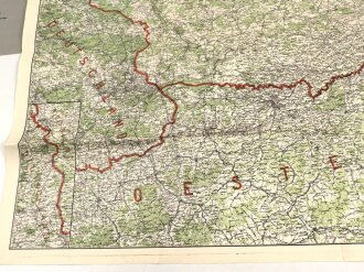 1.Weltkrieg "Ravensteins Deutsche Kriegskarten: Polen. südliche Hälfte gegen Schlesien und Österreich" Maße: 110 x 82 cm