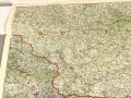 1.Weltkrieg "Ravensteins Deutsche Kriegskarten: Polen. südliche Hälfte gegen Schlesien und Österreich" Maße: 110 x 82 cm