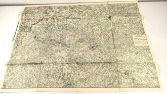 1.Weltkrieg"Ravensteins Deutsche Kriegskarten: Polen. nördliche Hälfte gegen Polen und Westpreußen" Maße: 110 x 81 cm