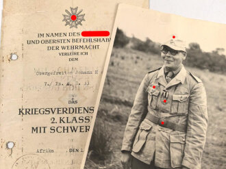 Besitzzeugnis eines Obergefreiten der 7./Pz. A. R. 33...