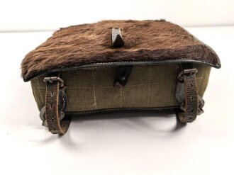 Tornister Wehrmacht, getragenes Stück in gutem Gesamtzustand, datiert 1941