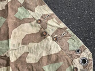 Zeltbahn 31 Wehrmacht, getragenes Stück mit Reichsbetriebsnummer