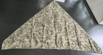 Zeltbahn 31 Wehrmacht, getragenes Stück mit Reichsbetriebsnummer