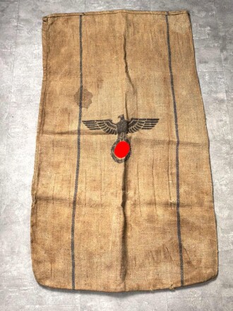 Grosser Sack für Heeresverpflegung der Wehrmacht. Datiert 1939, gebraucht