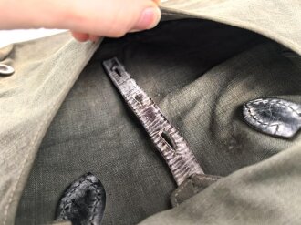 Brotbeutel III. Reich, frühe Ausführung mit nur einer Schlaufe auf dem Deckel, getragenes , ungereinigt