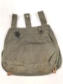 Brotbeutel III. Reich, frühe Ausführung mit nur einer Schlaufe auf dem Deckel, getragenes , ungereinigt