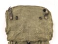 Brotbeutel für Angehörige des Heeres, stark getragenes Stück.