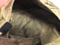 Brotbeutel für Angehörige des Heeres, stark getragenes Stück.