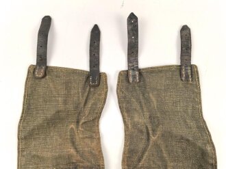 Paar Gamaschen für Angehörige des Heeres, stark getragenes Paar, ungereinigt