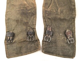 Paar Gamaschen für Angehörige des Heeres, stark getragenes Paar, ungereinigt