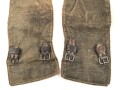 Paar Gamaschen für Angehörige des Heeres, stark getragenes Paar, ungereinigt
