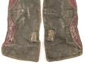 Paar Gamaschen für Angehörige des Heeres, stark getragenes Paar, ungereinigt