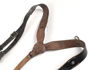 Koppeltragegestell für Angehörige des Heeres, Getragenes Stück mit Reichsbetriebsnummer, Endstück in später Ausführung