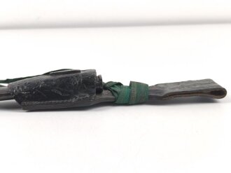 Extraseitengewehr KS98 für einen Unteroffizier des Heeres. Guter Zustand, im Lacklederkoppelschuh mit Seitengewehrtroddel