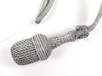 Portepee zum  Dolch für Offiziere des Heeres, leicht getragenes Stück, defekt