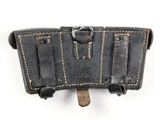 Patronentasche zum K98 Wehrmacht ( für 6 Ladestreifen) Leicht getragenes Stück mit Reichsbetriebsnummer