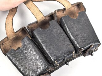 Patronentasche zum K98 Wehrmacht ( für 6 Ladestreifen) Leicht getragenes Stück mit Reichsbetriebsnummer