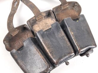 Patronentasche zum K98 Wehrmacht ( für 6 Ladestreifen) Getragenes Stück