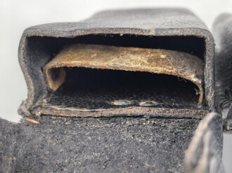 Patronentasche zum K98 Wehrmacht ( für 6 Ladestreifen) Getragenes Stück mit Reichsbetriebsnummer