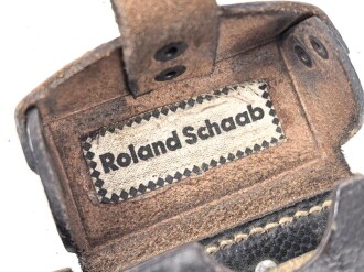 Patronentasche zum K98 Wehrmacht ( für 6 Ladestreifen) Getragenes Stück mit Reichsbetriebsnummer