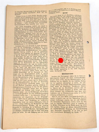 "Nachrichten des Oberkommandos der Wahrmacht" vom 21.1.1941 Eigangsstempel des I./Jagdgeschwader 27