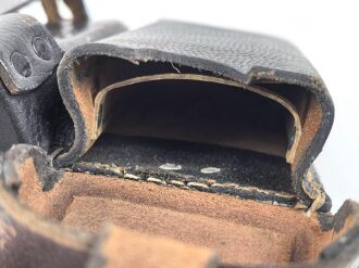 Patronentasche zum K98 Wehrmacht ( für 6 Ladestreifen) Getragenes Stück mit Reichsbetriebsnummer