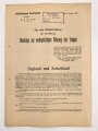 Luftgaukommando Westfrankreich "Beiträge zur wehrgeistigen Führung der Truppe" vom 3. August 1940  für das Jagdgeschwader