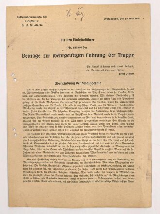 Luftgaukommando XII Gruppe I c "Beiträge zur...