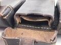 Patronentasche zum K98 Wehrmacht ( für 6 Ladestreifen) Getragenes Stück mit Reichsbetriebsnummer