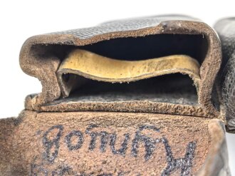 Patronentasche zum K98 Wehrmacht ( für 6 Ladestreifen) Getragenes Stück mit Reichsbetriebsnummer