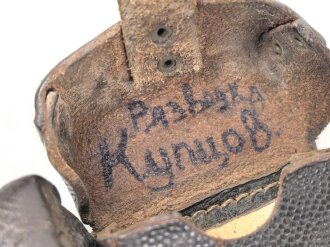 Patronentasche zum K98 Wehrmacht ( für 6 Ladestreifen) Getragenes Stück mit Reichsbetriebsnummer