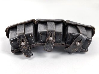 Patronentasche zum K98 Wehrmacht ( für 6 Ladestreifen) Getragenes Stück