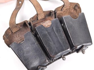 Patronentasche zum K98 Wehrmacht ( für 6 Ladestreifen) Getragenes Stück