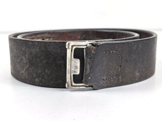 Koppelriemen III.Reich, Gesamtlänge 102cm. Leichtmetallgegenhalt, so für Rot Kreuz und Polizei verausgabt.