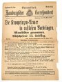 "Extrablatt Hamburgischer Correspondent - Die Kronprinzen Armee in rastlosen Vordringen" 28.März 1918, Wandanschlag, 33 x 47 cm