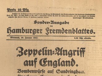 "Sonder-Ausgabe des Hamburger Fremdenblattes -...