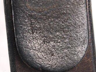 Koppelriemen für Mannschaften des Heeres, Getragenes Stück, datiert 1942, Gesamtlänge 92cm