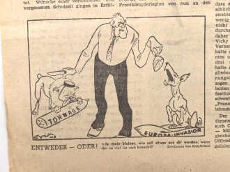 "Die Front - Wochenzeitung einer Armee - Einsickern" 7. März 1943