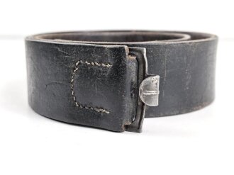 Koppelriemen für Mannschaften des Heeres, Getragenes Stück mit Reichsbetriebsnummer, späte Ausführung, Gesamtlänge 92cm
