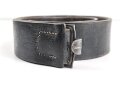 Koppelriemen für Mannschaften des Heeres, Getragenes Stück mit Reichsbetriebsnummer, späte Ausführung, Gesamtlänge 92cm