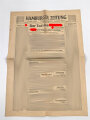 "Hamburger Zeitung - Der Tod des Führer" 2. Mai 1945, 1 Seite