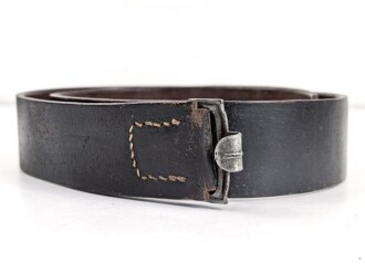 Koppelriemen für Mannschaften des Heeres, Getragenes Stück mit Reichsbetriebsnummer, späte Ausführung, Gesamtlänge 99cm