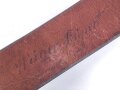 Koppelriemen für Mannschaften des Heeres, Getragenes Stück mit Reichsbetriebsnummer, späte Ausführung, Gesamtlänge 99cm