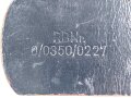 Koppelriemen für Mannschaften des Heeres, Getragenes Stück, späte Ausführung, Gesamtlänge 103cm, Reichsbetriebsnummer aussen gestempelt