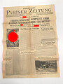"Sonderausgabe, Pariser Zeitung - Der Führer an das deutsche Volk" 21. Juli 1944, 1 Seite, 43 x 60 cm 