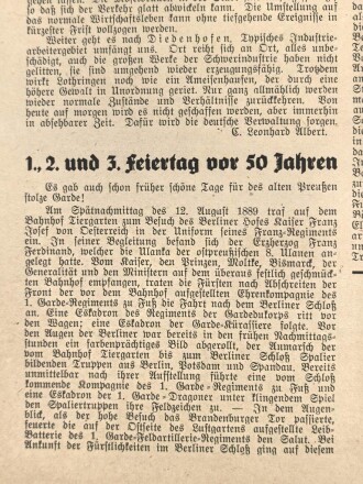 "Traditions Zeitung für die Angehörigen des ehem. 4. Garde Regiment" 28. Juli 1940