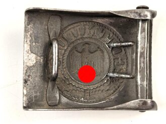 Heer, Koppelschloss für Mannschaften . Eisen lackiert, getragenes Stück