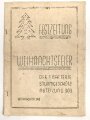 "Festzeitung Weihnachtsfeier der 1 Batterie Sturmgeschützabteilung 303" 1943, DIN A4