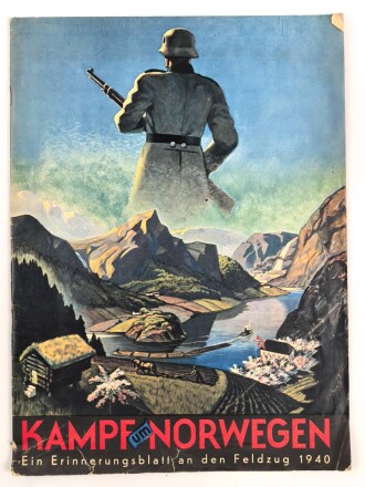 "Kampf um Norwegen - Ein Erinnerungsblatt an den Feldzug 1940" 46 Seiten, DIN A3