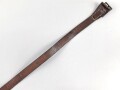 Bauchgurt für den Rucksack für Gebirgstruppen der Wehrmacht, getragenes Stück, Gesamtlänge 129cm